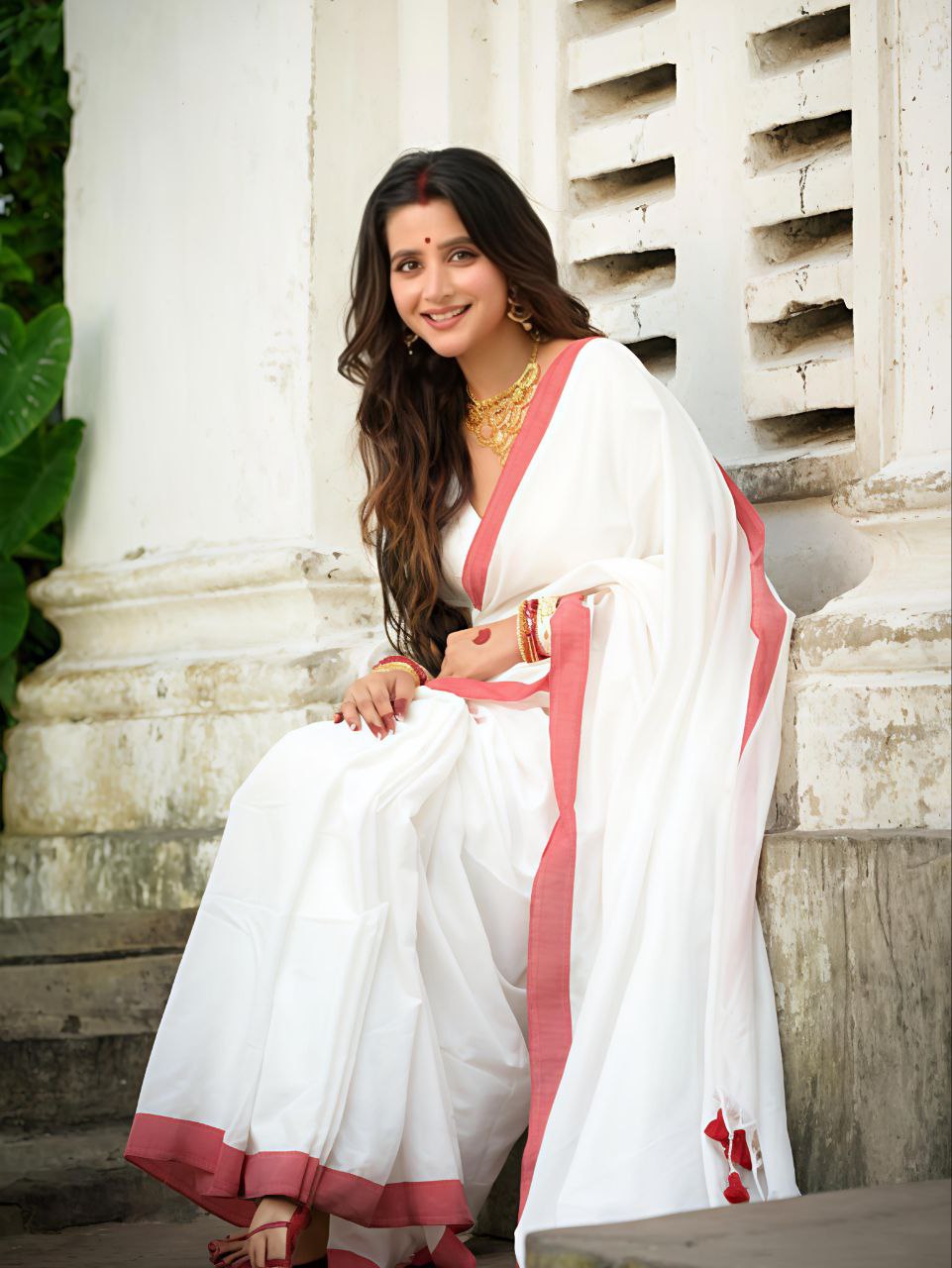 Sareewave Presents Designer Cotton Linen Silk Saree
