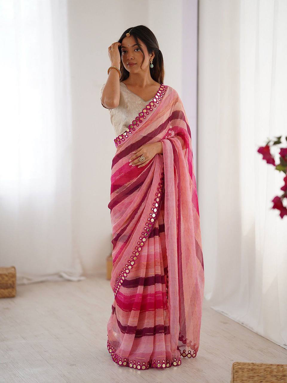 Sareewave Presents Designer Leriya Look Saree