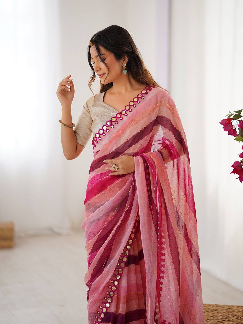 Sareewave Presents Designer Leriya Look Saree