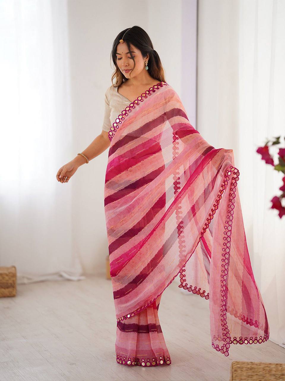 Sareewave Presents Designer Leriya Look Saree