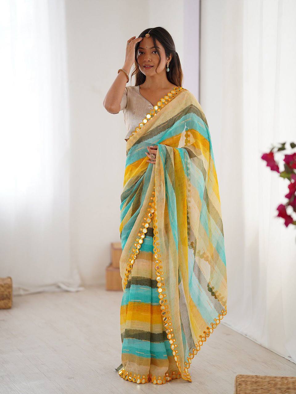 Sareewave Presents Designer Leriya Look Saree