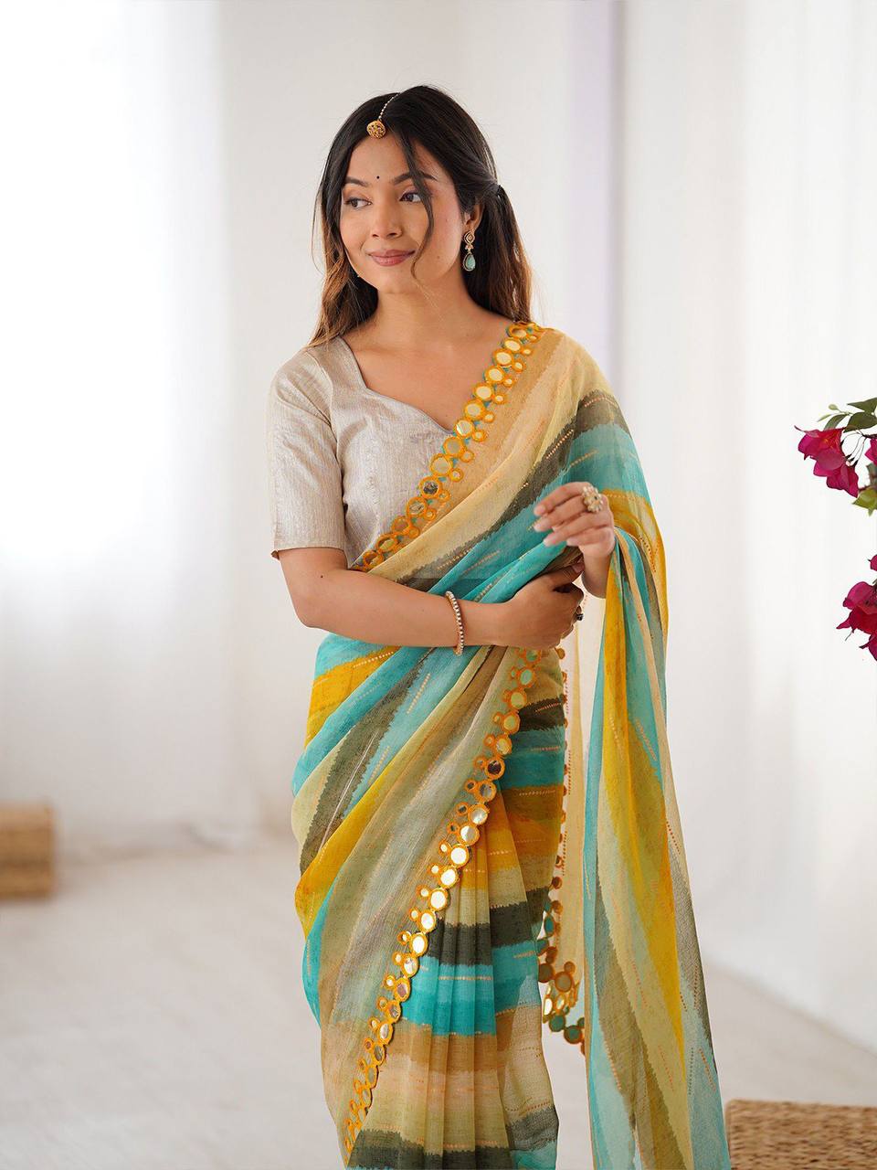 Sareewave Presents Designer Leriya Look Saree