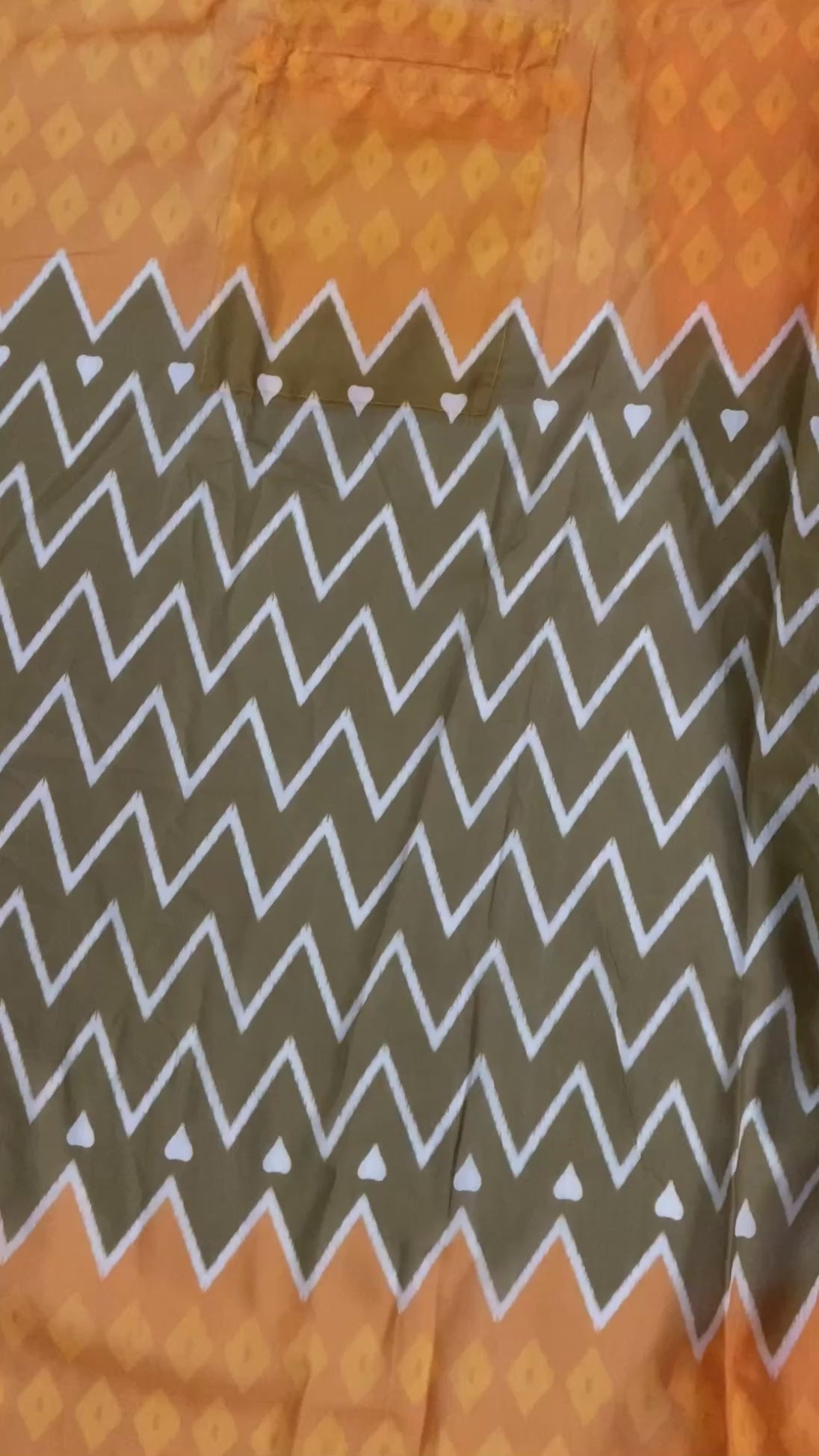 Yellow Colour Mul Cotton Ready To Wear Saree With Pocket