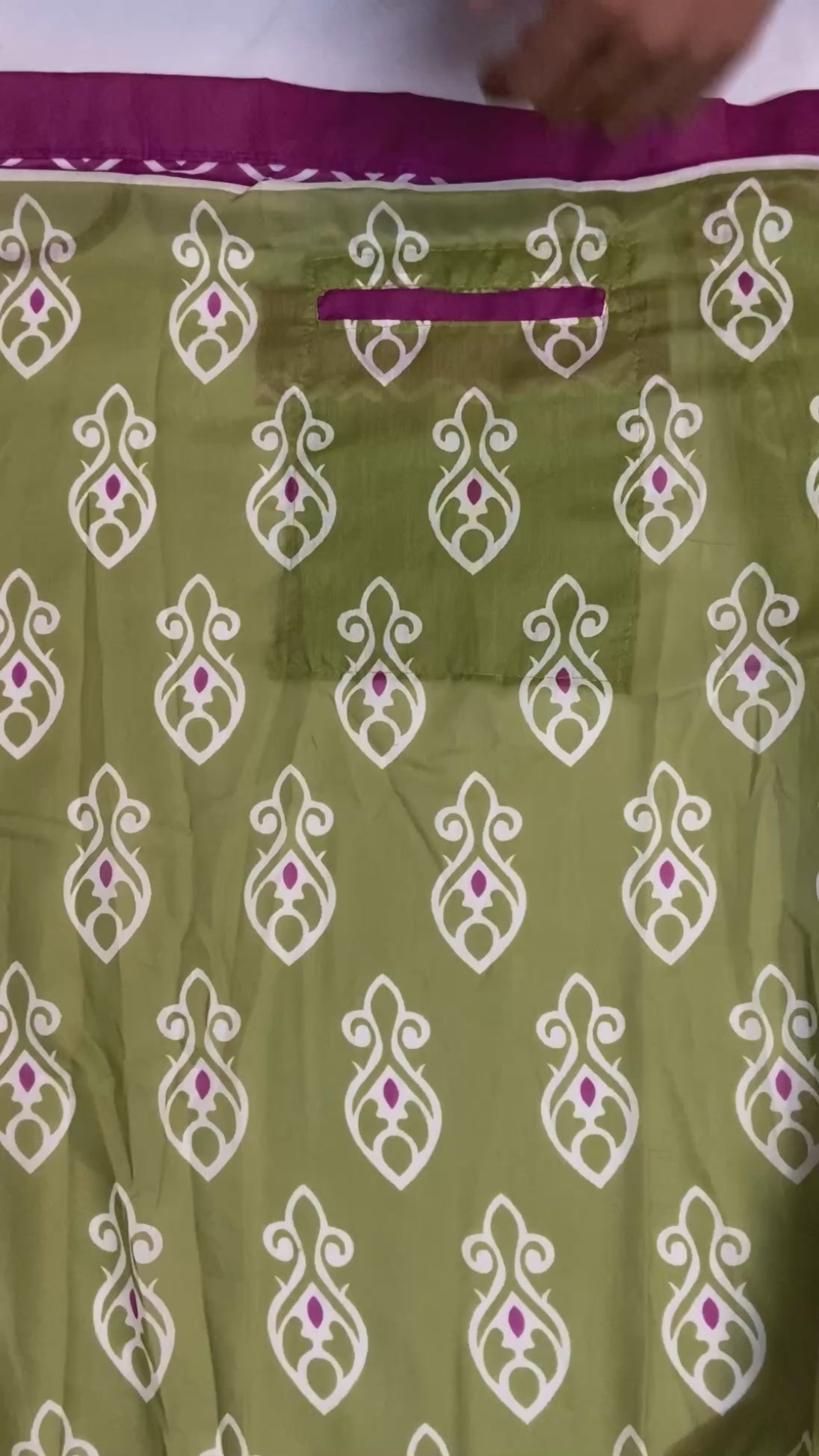 Mahendi Colour Mul Cotton Ready To Wear Saree With Pocket
