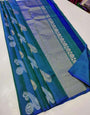 Rama Color Soft Lichi Silk Saree