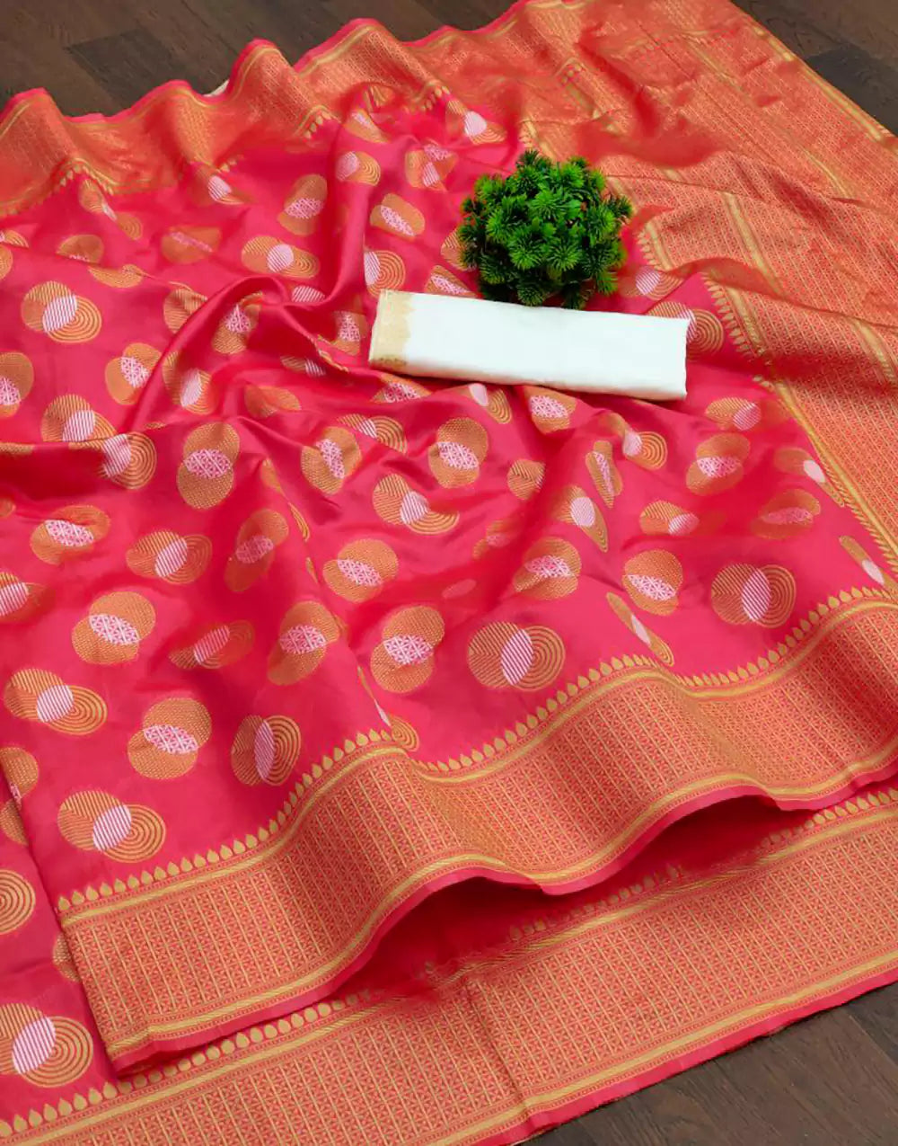 Soft Pink Colour Banarasi Silk Saree