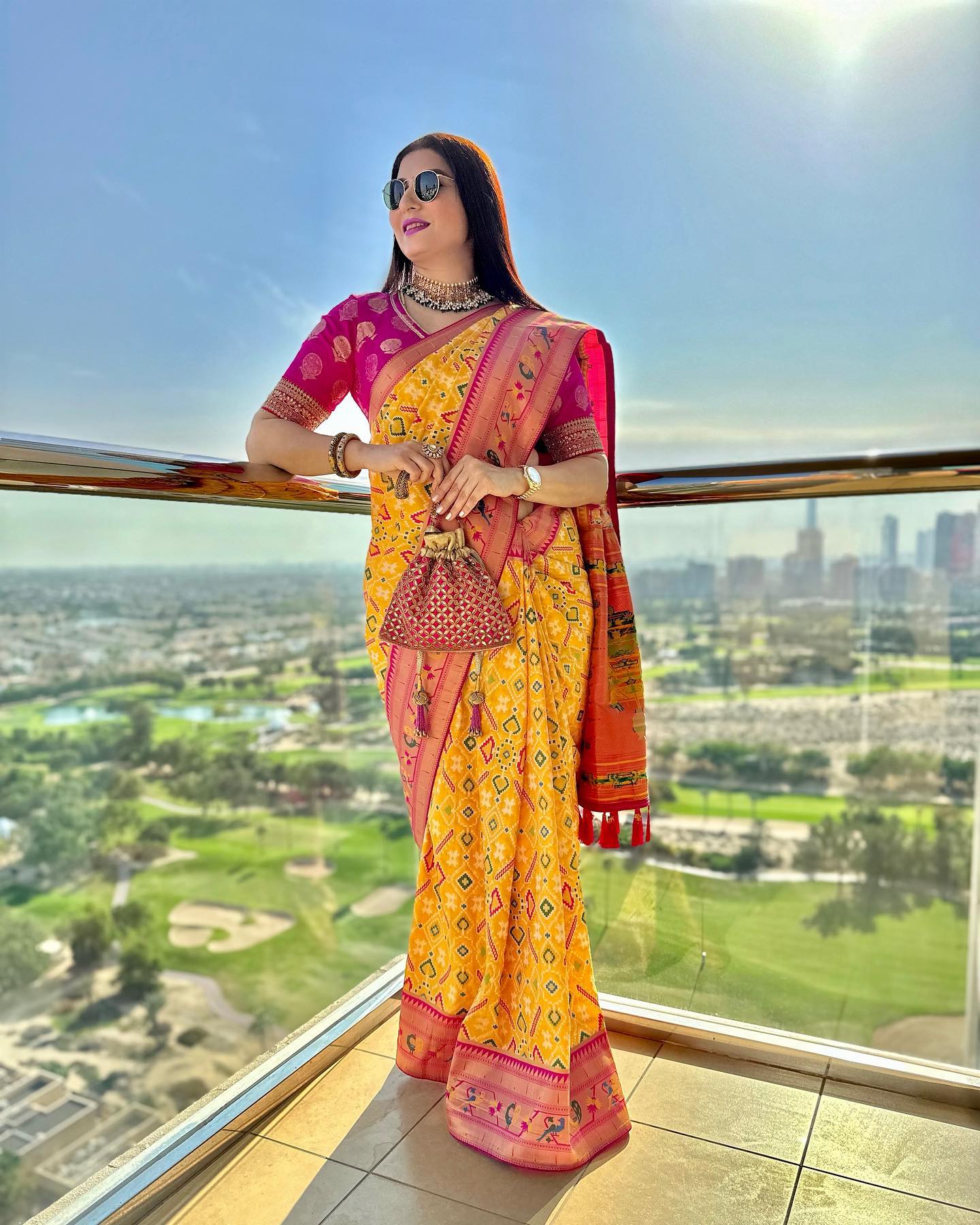 Yellow Soft Patola Saree With Zari Weaving Pallu & Border