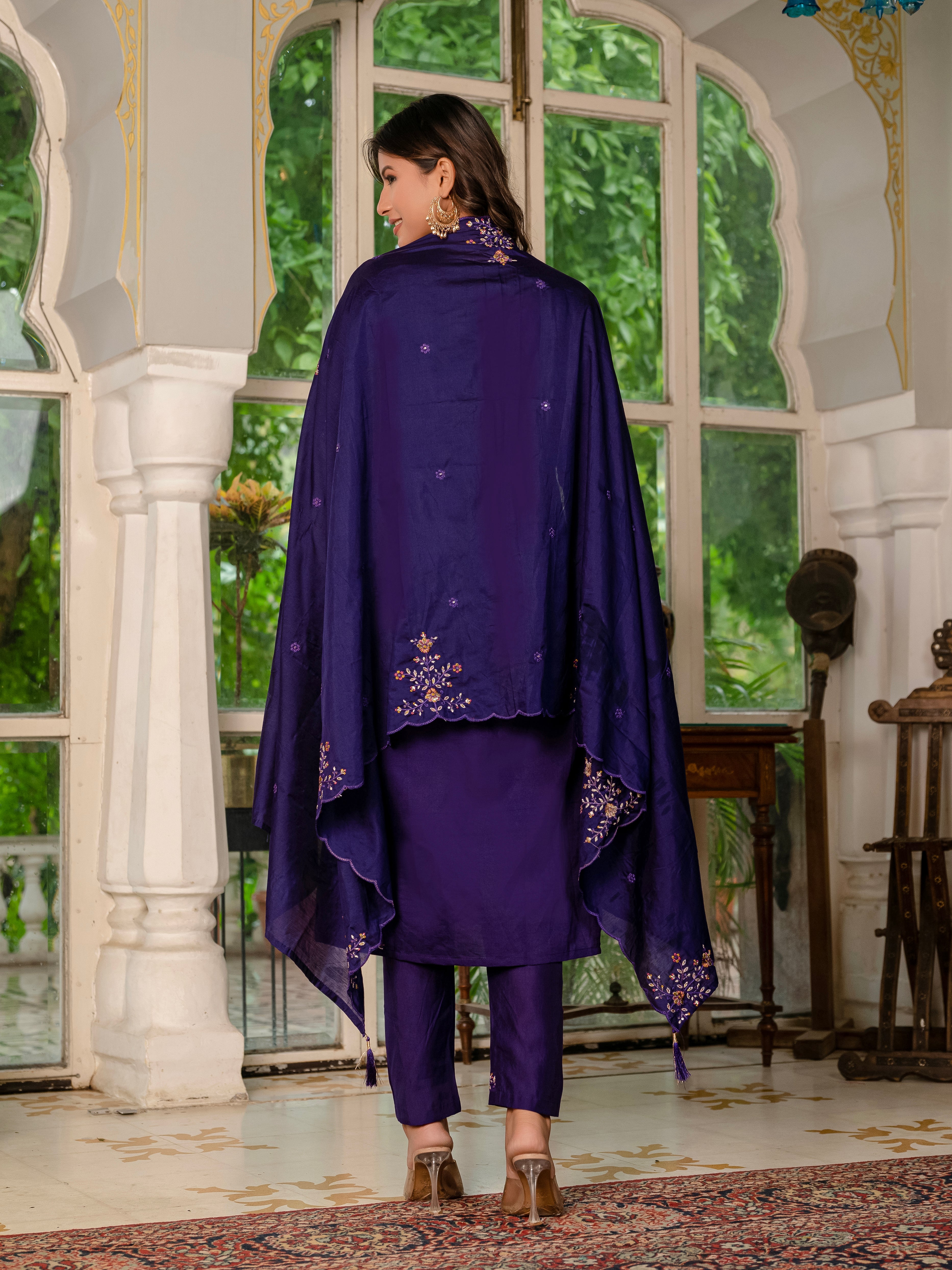 Elegant Straight Kurti Pant Dupatta Set