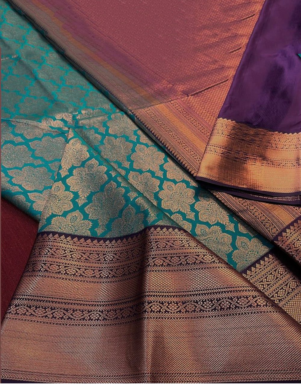 Rama Blue Banarasi Soft Silk Saree With Zari Weaving Work