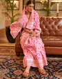 Pink Colour Banarasi Silk Zari Weaving Saree