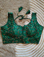 Castleton Green Silk With Embroidery & Sequence Work Blouse