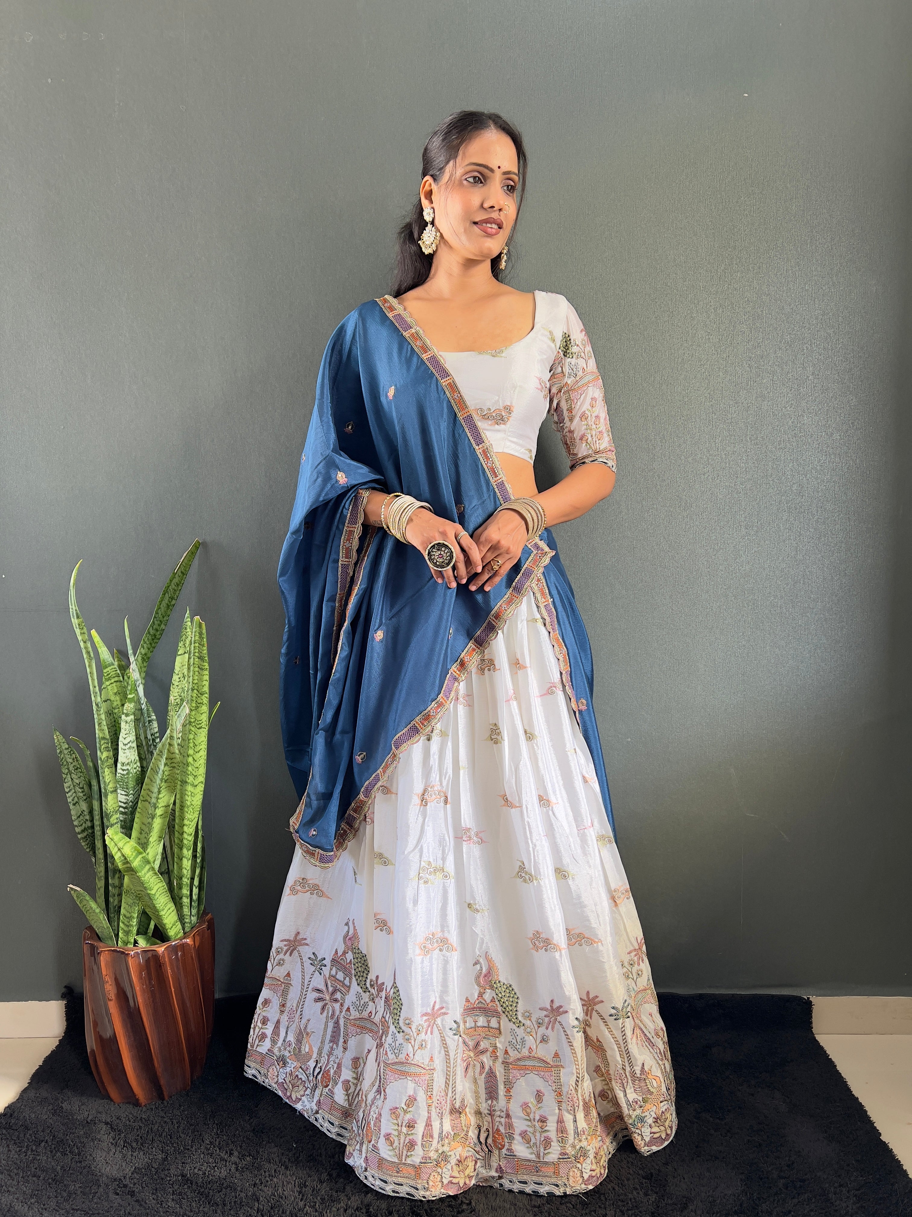 Sareewave Presents Heavy embroidery Festival Lehenga Choli