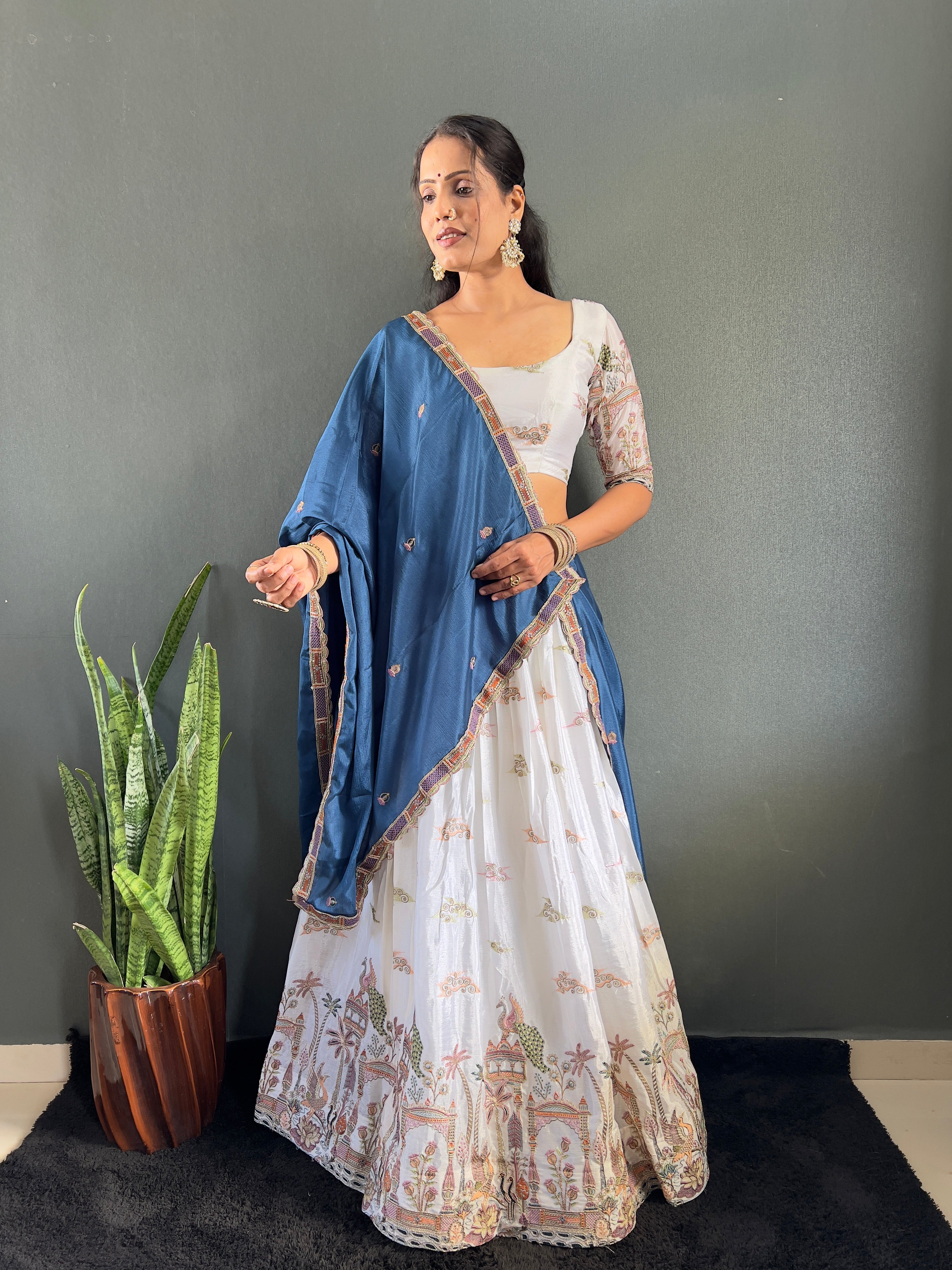 Sareewave Presents Heavy embroidery Festival Lehenga Choli