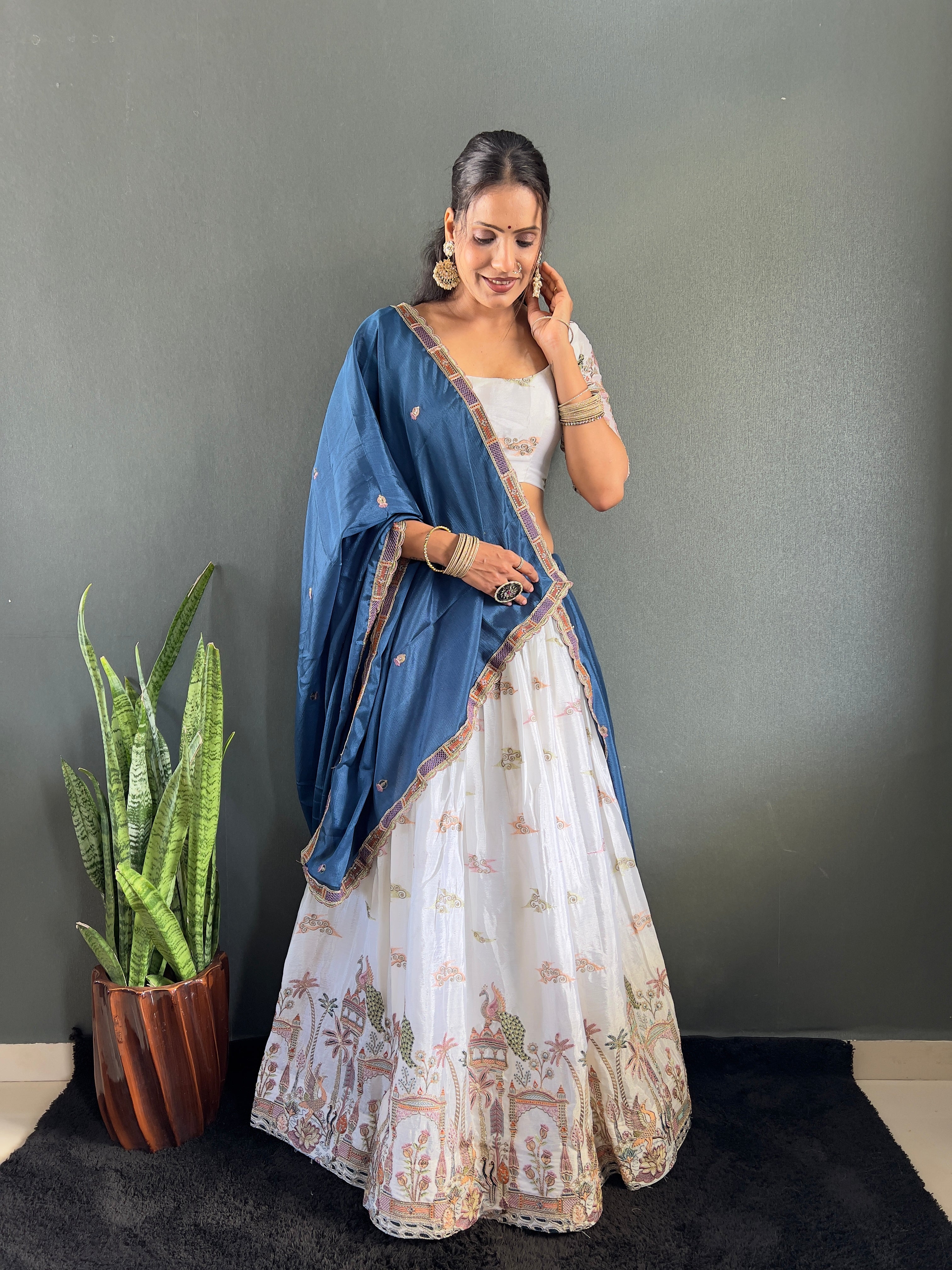 Sareewave Presents Heavy embroidery Festival Lehenga Choli