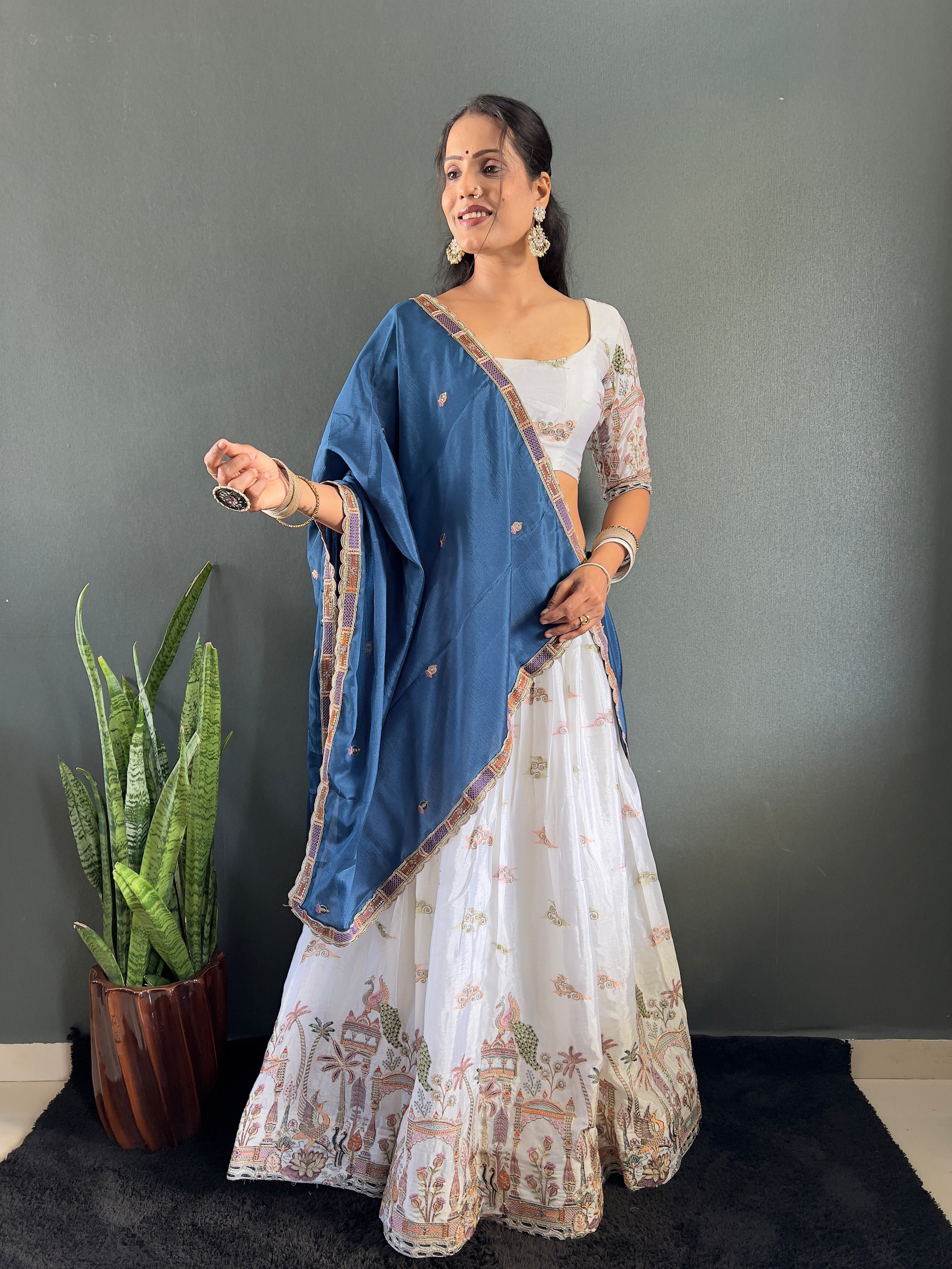 Sareewave Presents Heavy embroidery Festival Lehenga Choli