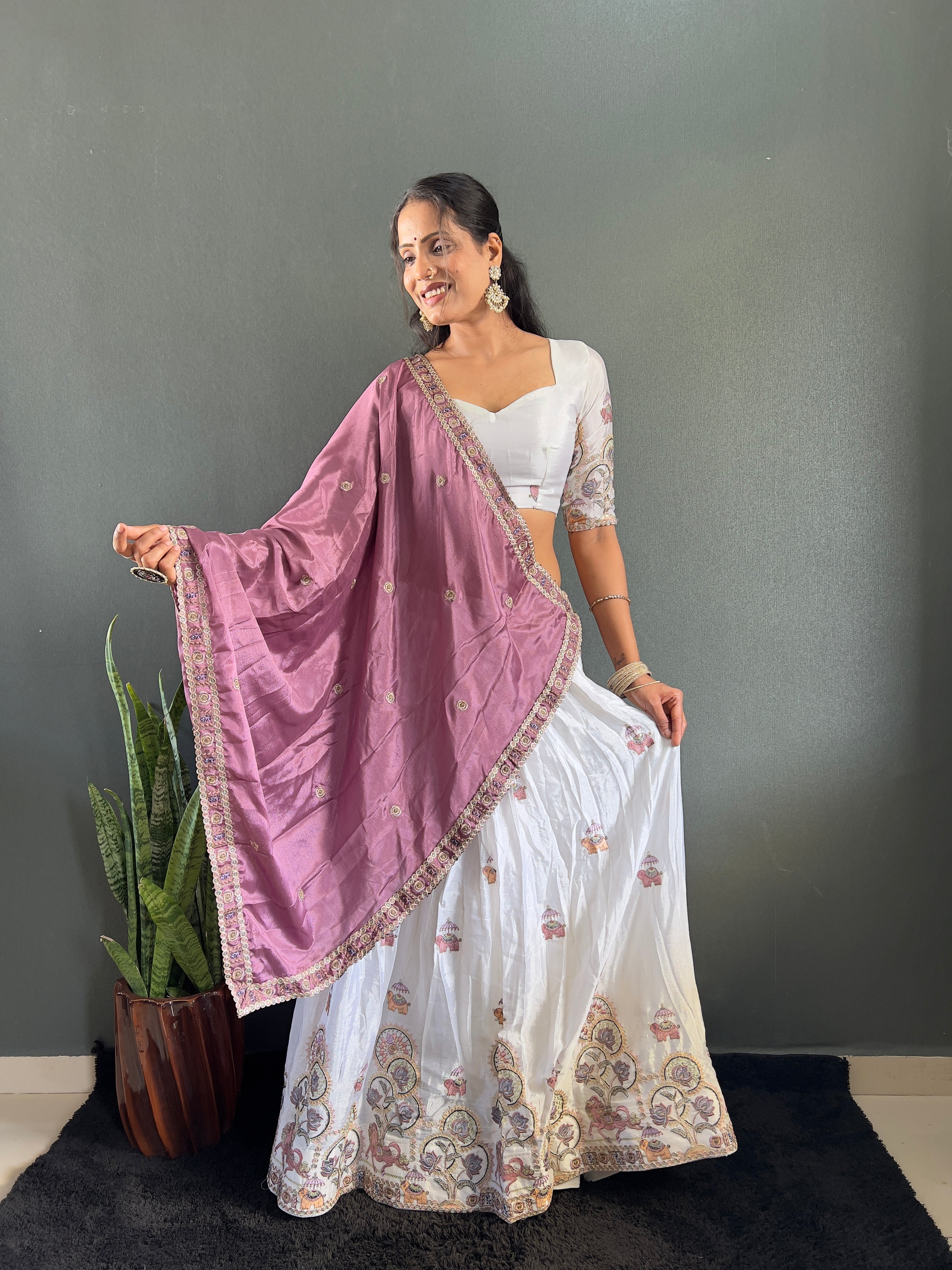 Sareewave Presents Heavy embroidery Festival Lehenga Choli