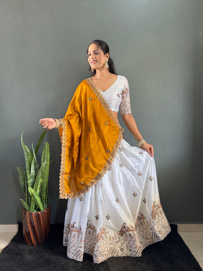 Sareewave Presents Heavy embroidery Festival Lehenga Choli