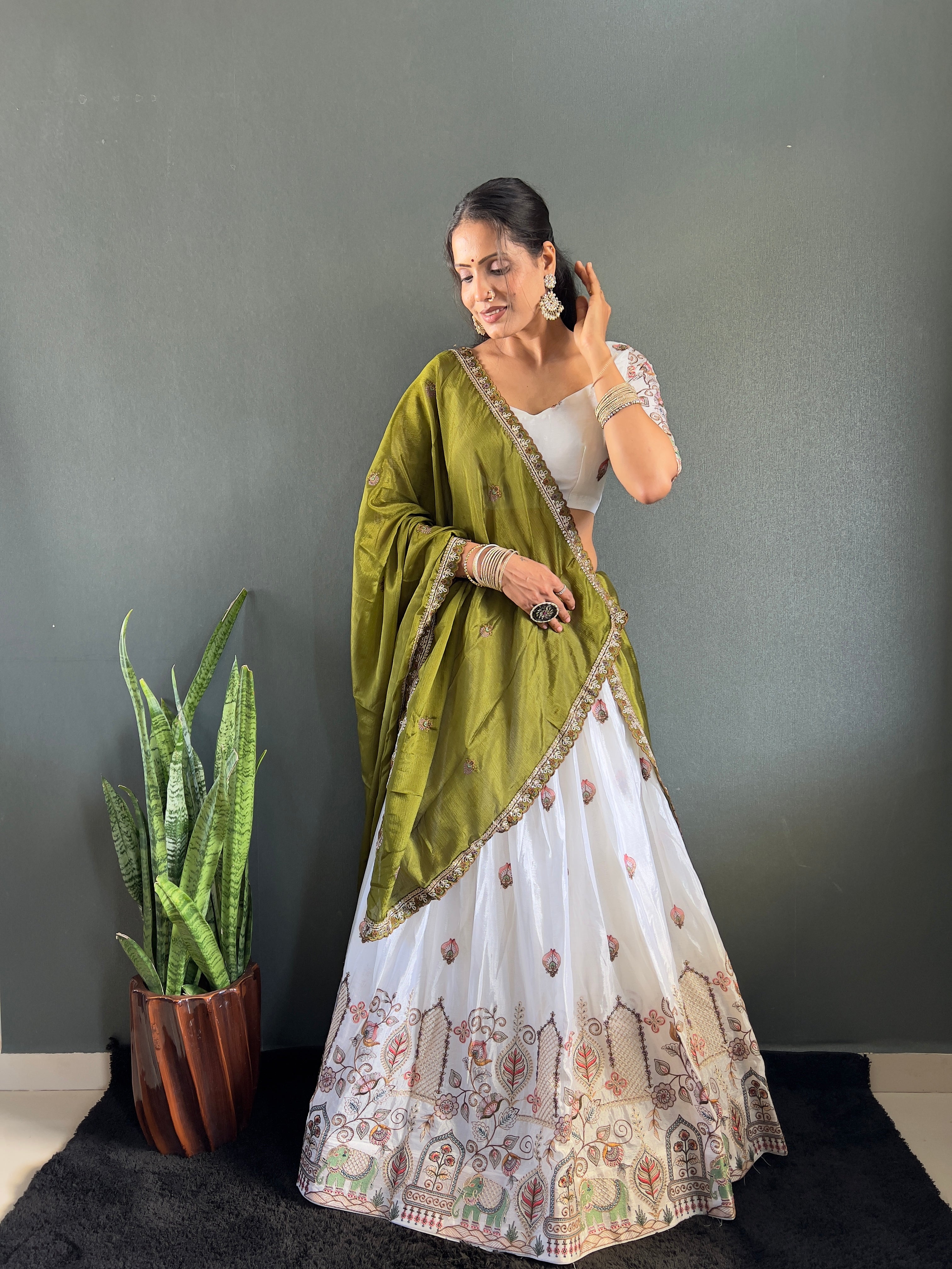 Sareewave Presents Heavy embroidery Festival Lehenga Choli
