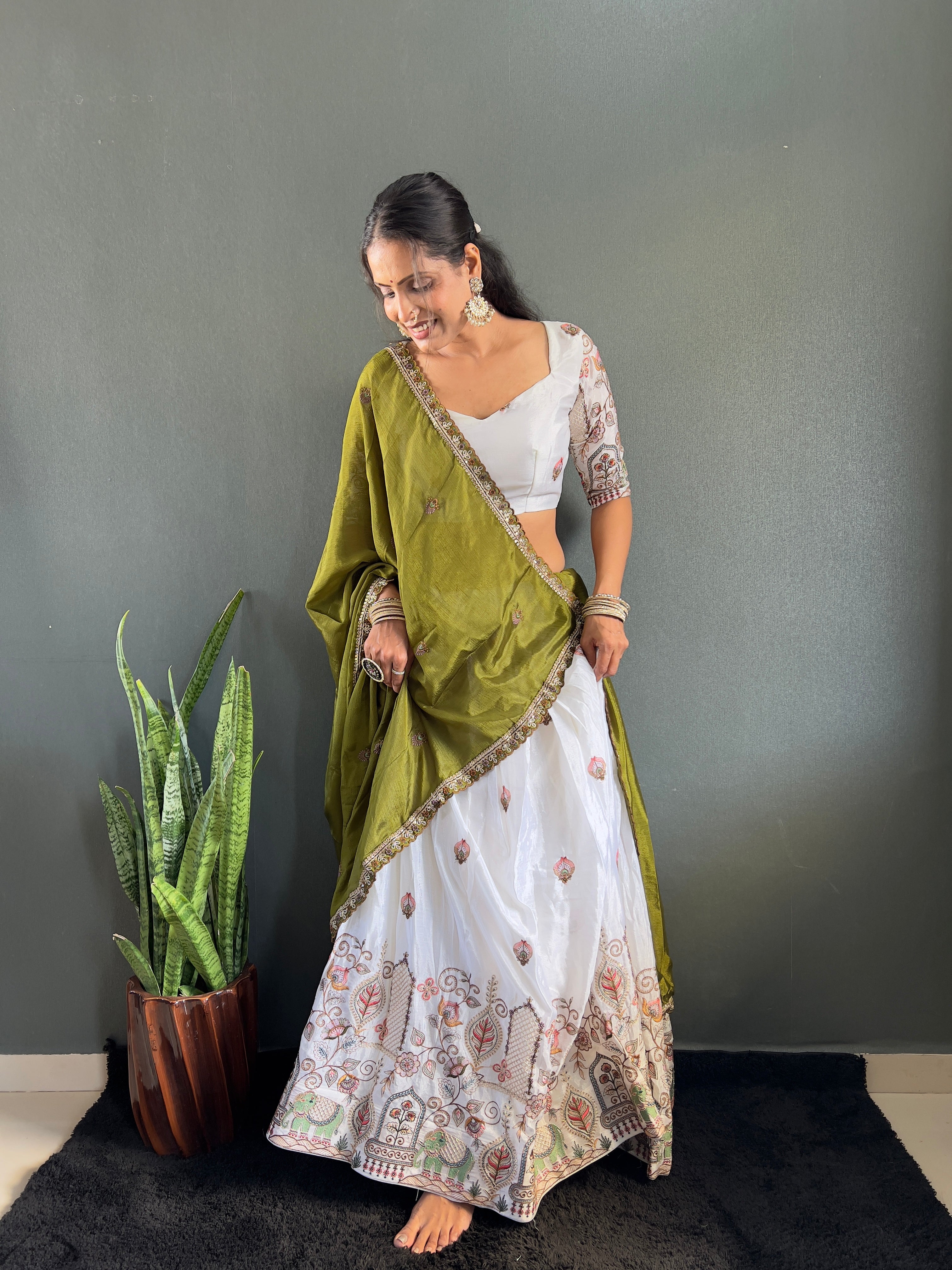Sareewave Presents Heavy embroidery Festival Lehenga Choli