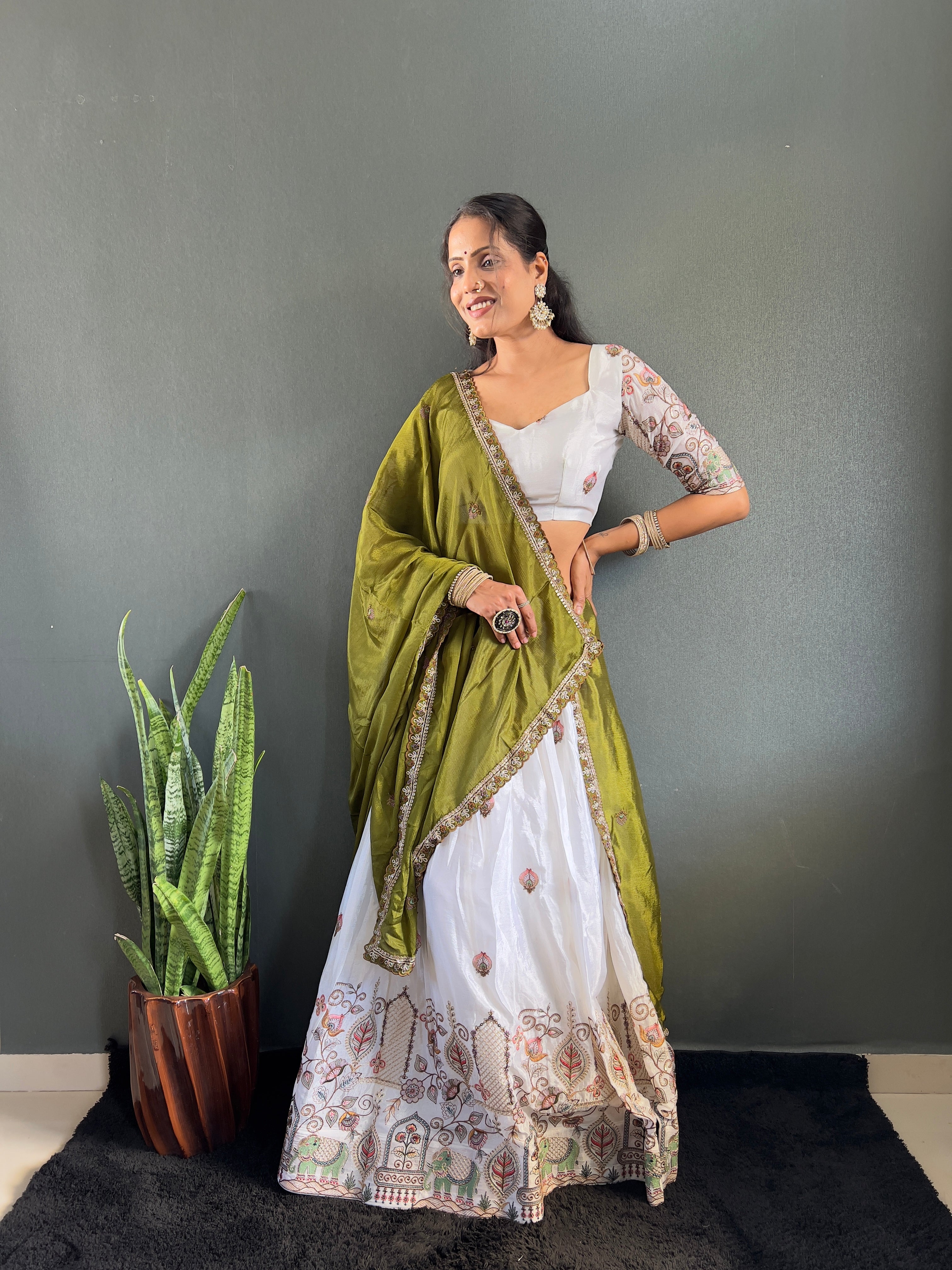 Sareewave Presents Heavy embroidery Festival Lehenga Choli