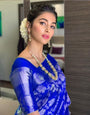 Blue Soft Banarasi Silk Saree With Weaving Work