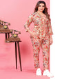 Peach Designer Rayon Co-Ord Set