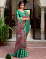 Castleton Green Soft Cotton Saree With Flover Printed Work