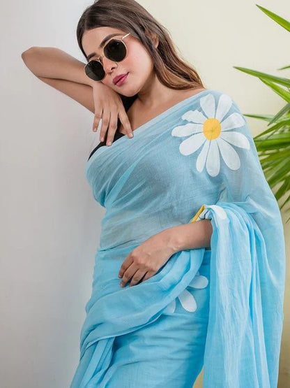 Sareewave Presents Designer Cotton Silk Saree