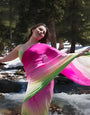 Alia Bhatt Soft Georgette Multicolored Saree
