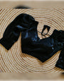 Black Organza Silk Solid Work Blouse