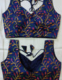 Nery Blue Phontam Silk Embroidery Blouse