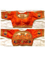 Orange Fentam Silk With Embroidery Blouse