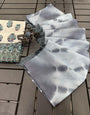 Light Grey Dola Silk With Printed Saree
