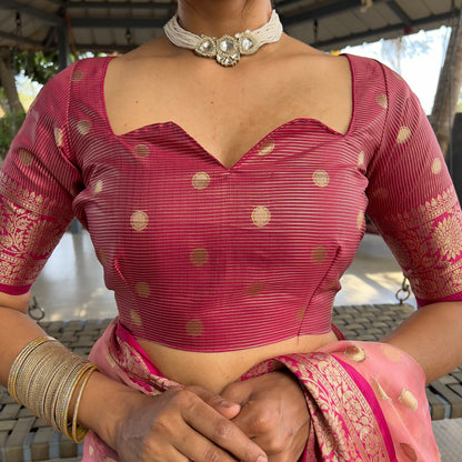 Graceful Ready To Wear Soft Organza Silk Saree With Blouse Piece
