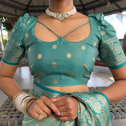 Graceful Ready To Wear Soft Organza Silk Saree With Blouse Piece