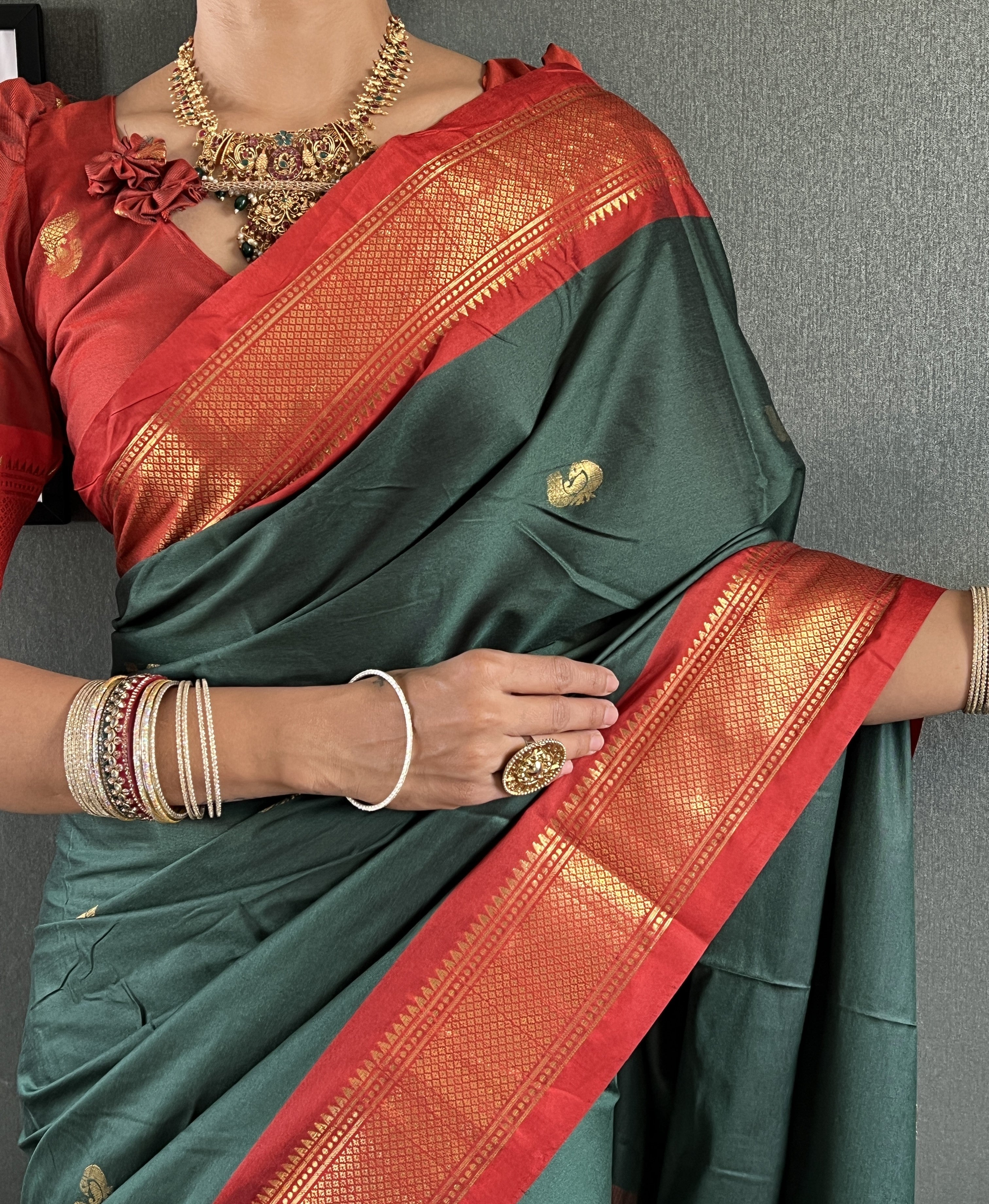 Cotton Silk Ready To Wear Saree Just In 1. MIN
