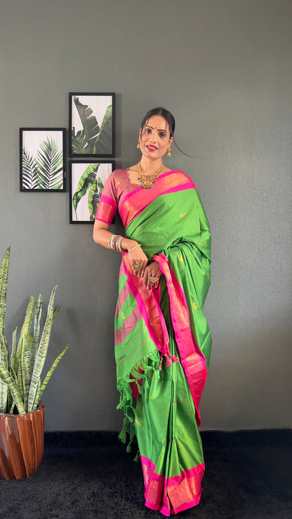 Cotton Silk Ready To Wear Saree Just In 1. MIN
