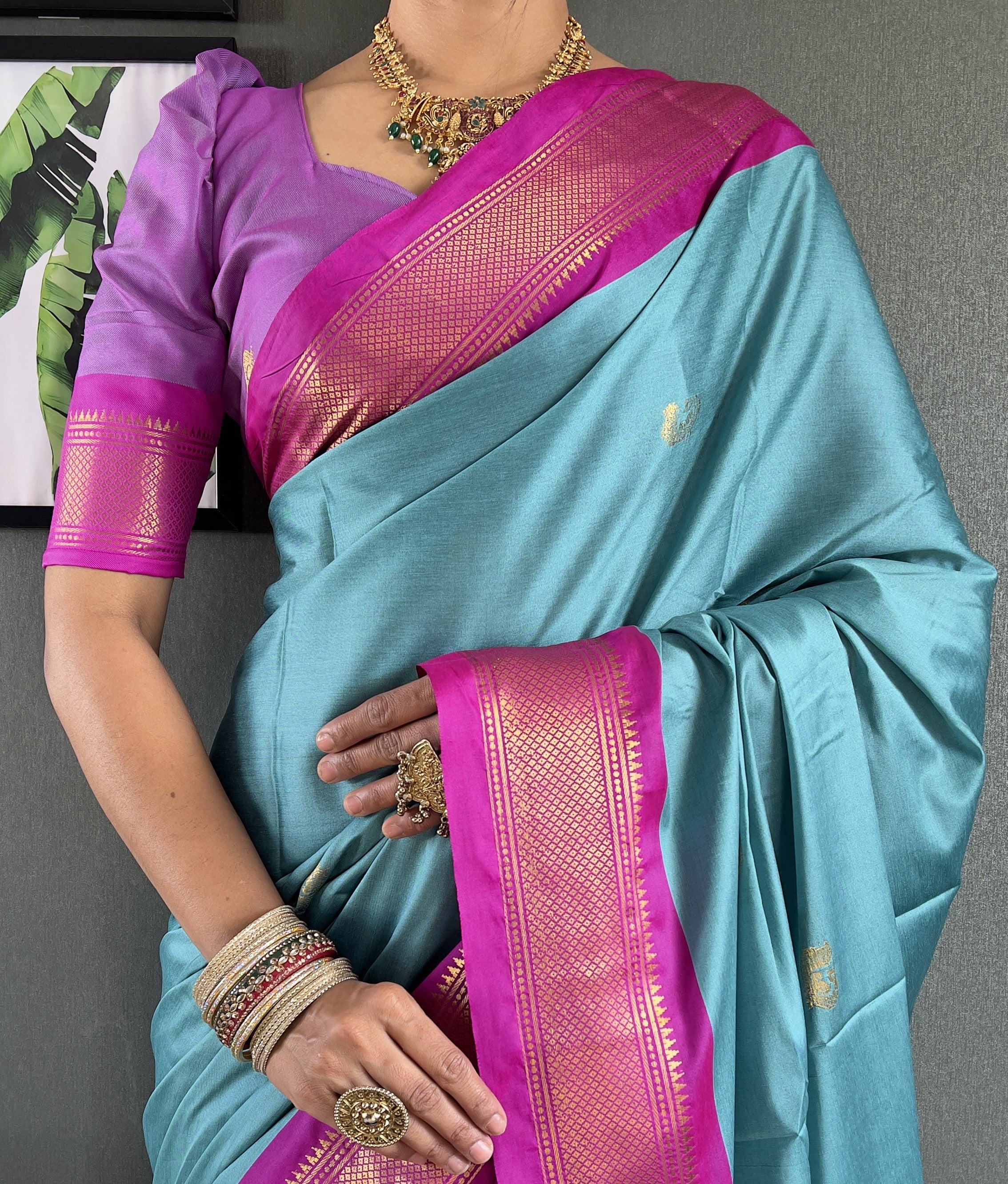 Cotton Silk Ready To Wear Saree Just In 1. MIN