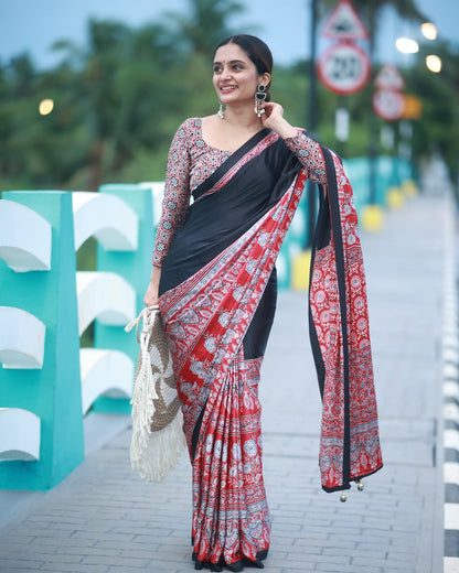 Ready To Wear Crape silk saree