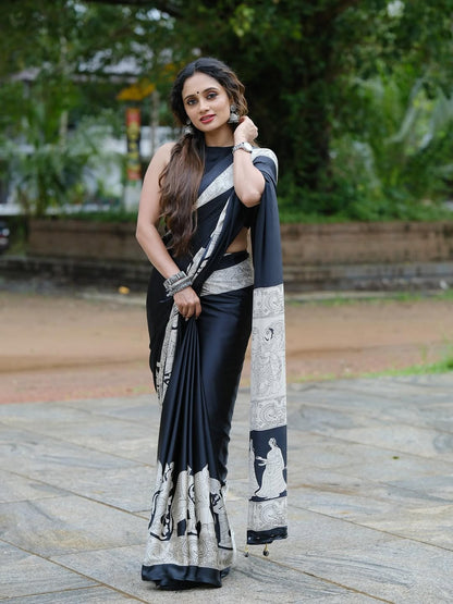 Ready To Wear Crape silk saree