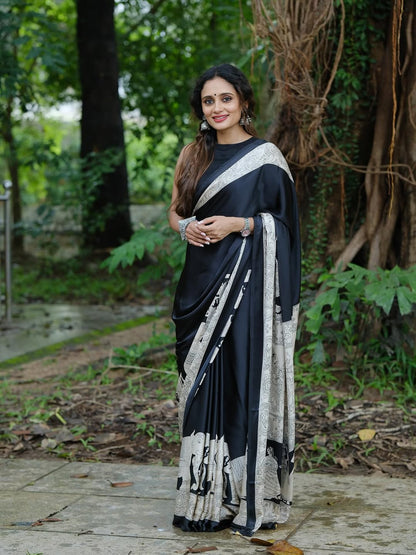 Ready To Wear Crape silk saree