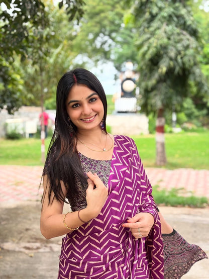 Ready To Wear Crape silk saree