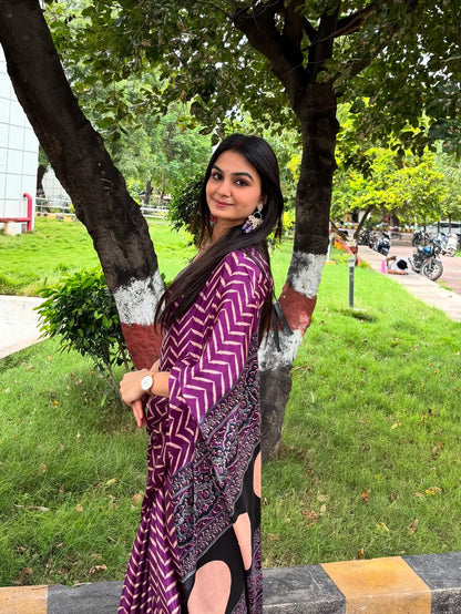 Ready To Wear Crape silk saree