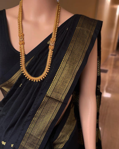 Banarasi Silk Saree With Zari Weaving Work