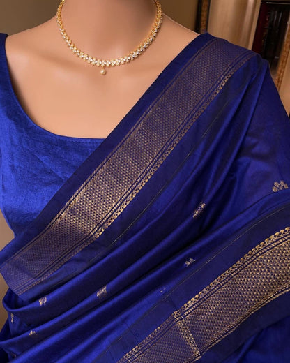 Banarasi Silk Saree With Zari Weaving Work