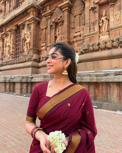 Banarasi Silk Saree With Zari Weaving Work