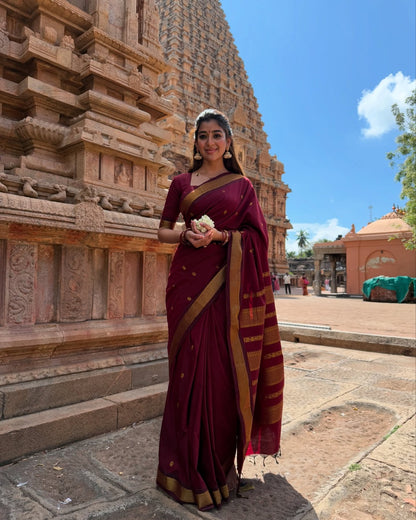 Banarasi Silk Saree With Zari Weaving Work