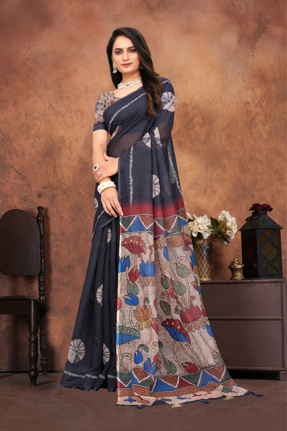 Sareewave Presents Designer Cotton Silk Saree