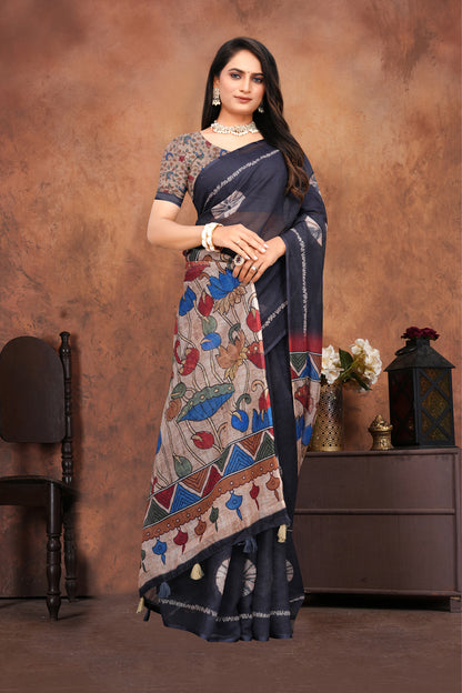 Sareewave Presents Designer Cotton Silk Saree