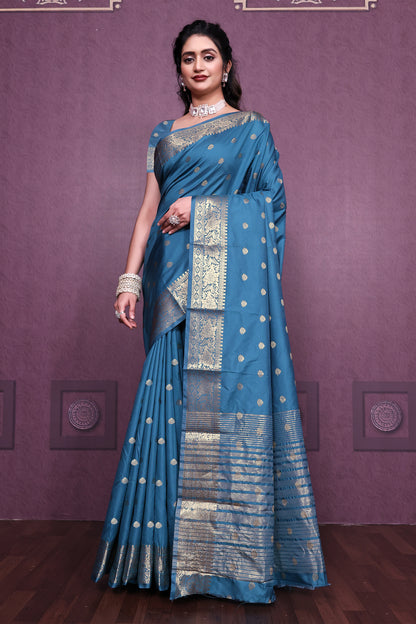 Graceful Satin Jacquard Woven Saree with Rich Textured Weaving